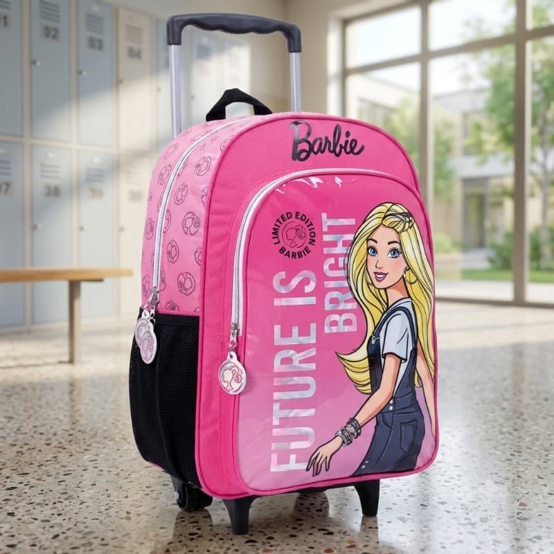 Mochila con Carro Barbie "Future Is Bright" | 16" | Wabro