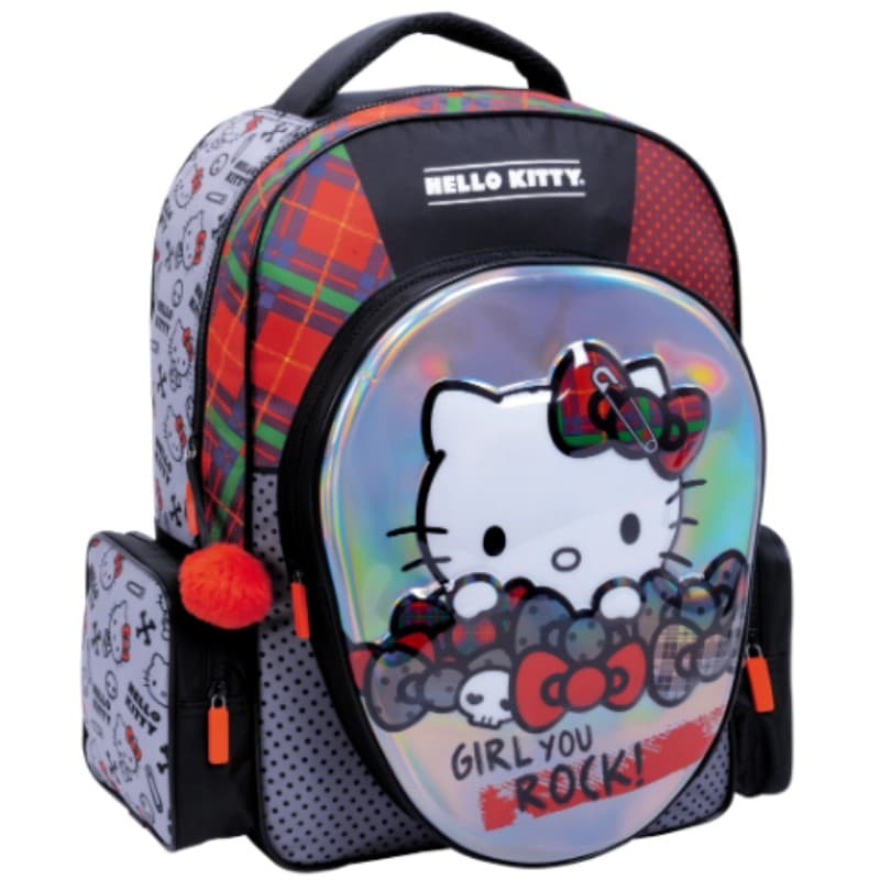 Mochila de Espalda Hello Kitty Rock | 17" | Wabro