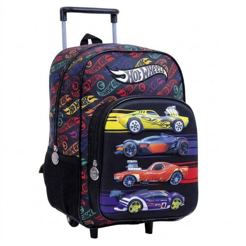 Mochila  Hot Wheels "Fast" | 18" | Negro - Wabro