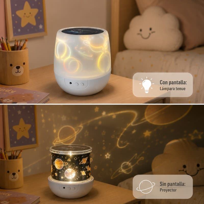 Lámpara Velador Proyector LED para Niños