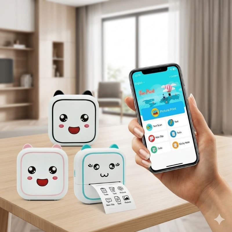 Mini Impresora Portátil Térmica | Bluetooth | iOS & Android