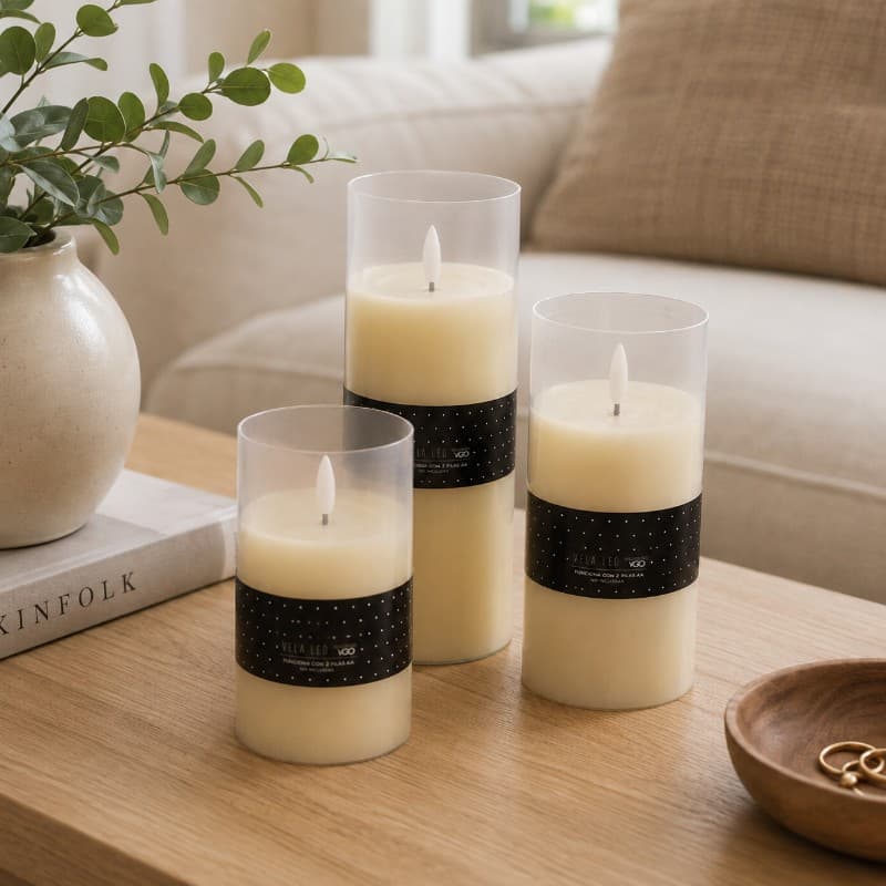 Velas Artificiales de Cera VGO 10 × 20 cm