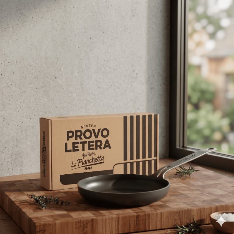 Provoletera de Hierro | Queso Crujiente y Ahumado | Con Mango | 16 cm