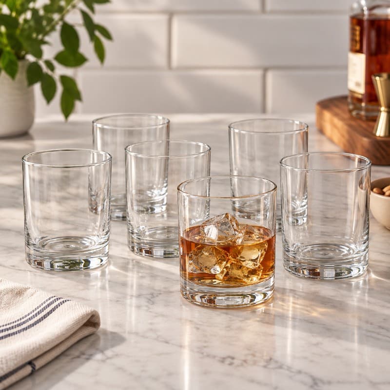 Set x6 Vasos para Whisky Delisoga 390 ml de Vidrio