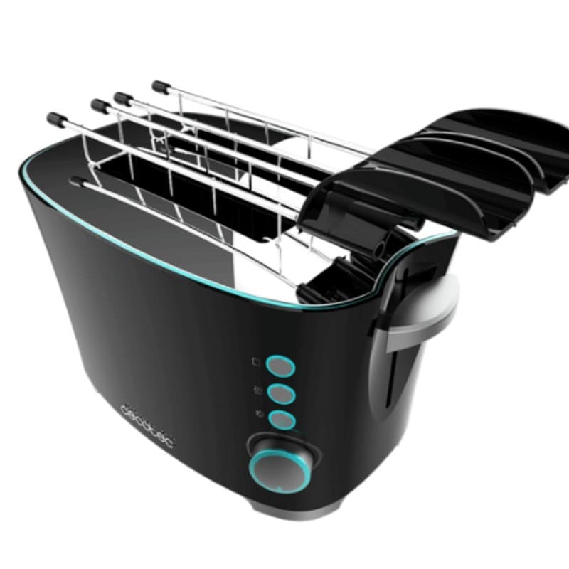 Tostadora Cecotec Steel&Toast | Doble Ranura | 650 W