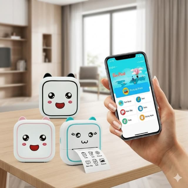 Mini Impresora Portátil Térmica | Bluetooth | iOS & Android
