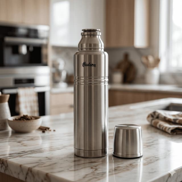 Termo de Acero Inoxidable | Doble Pared | Pico a Presión | 1L